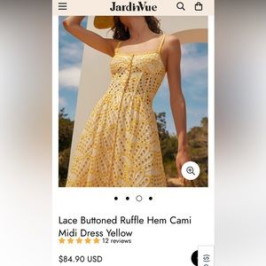 Brand new yellow sun dress
